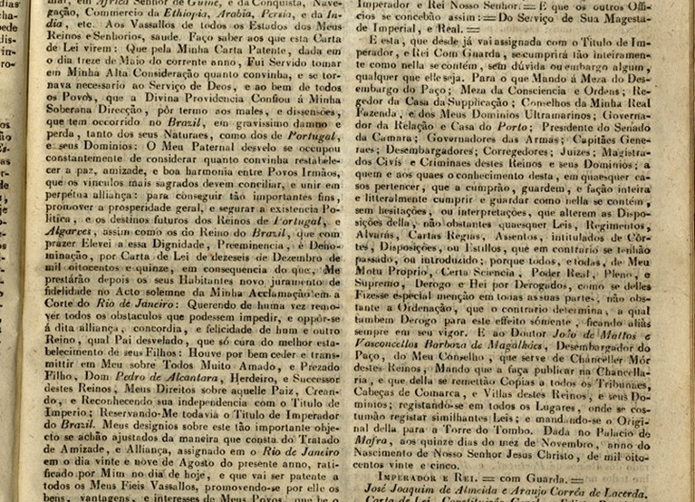 Gazeta de Lisboa, Suplemento, 15 de Novembro de 1825 - 1