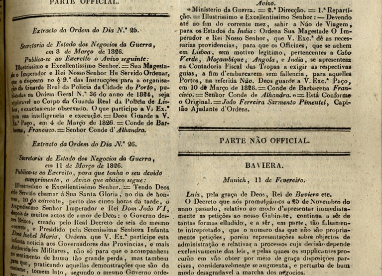 Gazeta de Lisboa, 20 de Março de 1826 - 1