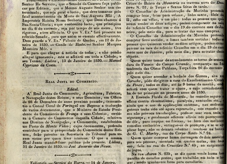 Gazeta de Lisboa 15 de Janeiro de 1830 - 3